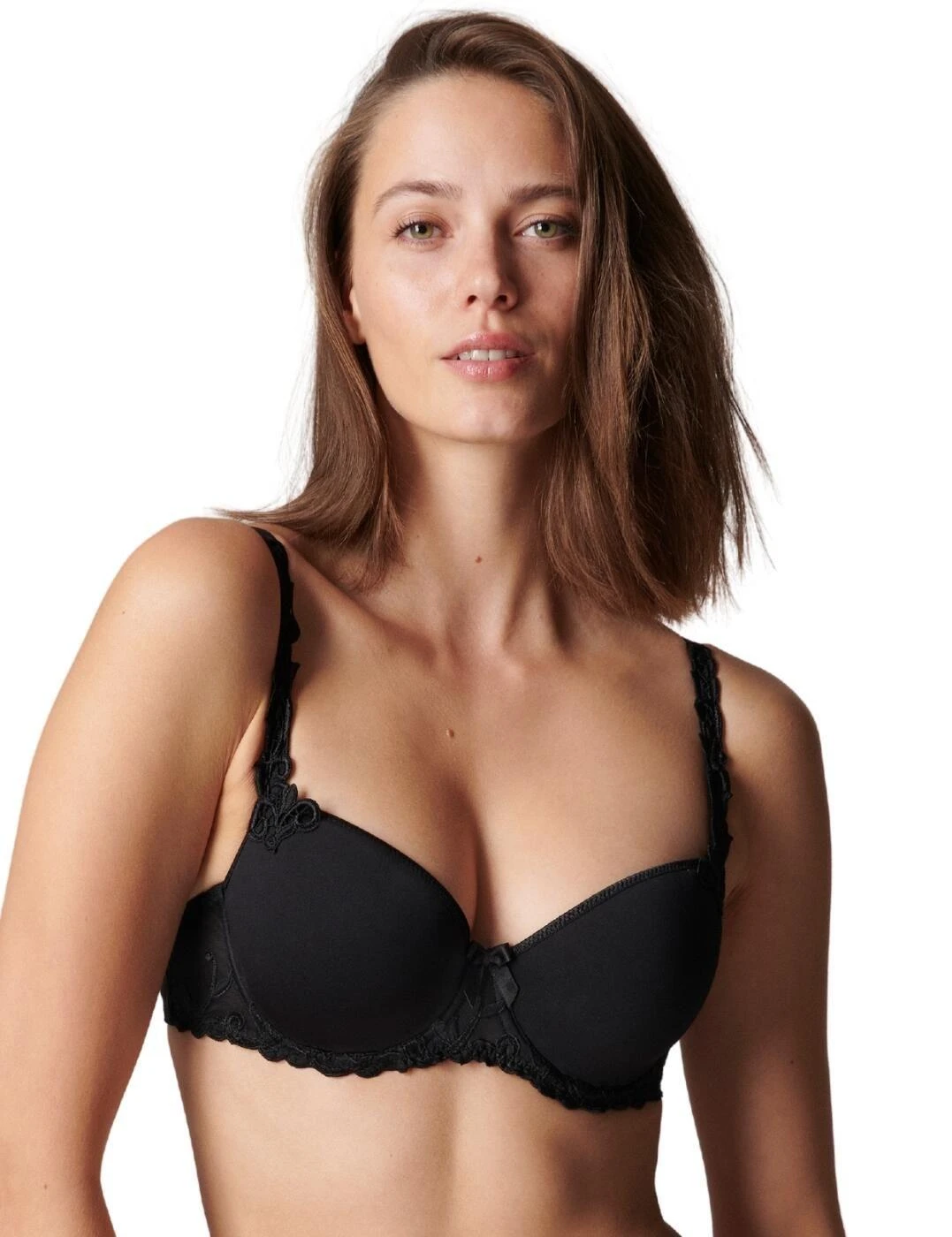 Simone Perele Andora Padded Half Cup Bra - Black 1 Simone Perele Andora Padded Half Cup Bra - Black