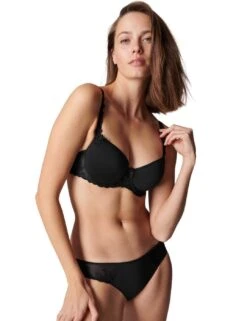 Simone Perele Andora Padded Half Cup Bra - Black 12 Simone Perele Andora Padded Half Cup Bra - Black -Belle Lingerie Store 54951 simone perele andora padded half cup bra black 6