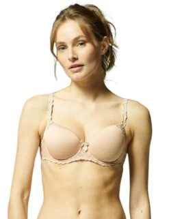 Simone Perele Andora Padded Half Cup Bra - Peau Rosee