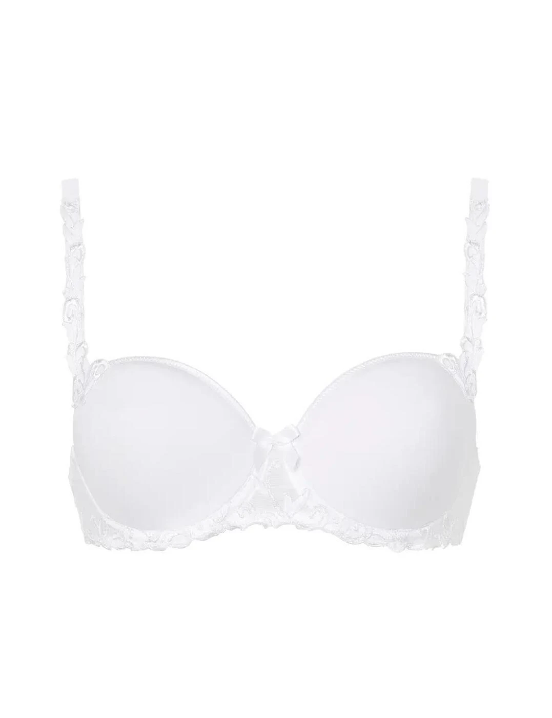 Simone Perele Andora Padded Half Cup Bra - White 3 Simone Perele Andora Padded Half Cup Bra - White - Image 3