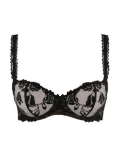 Aubade Softessence Half Cup Bra - Noir -Belle Lingerie Store 54982 aubade softessence half cup bra noir 4