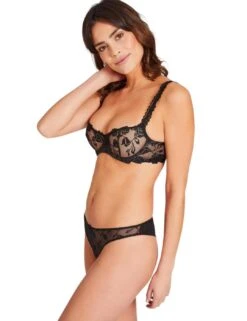 Aubade Softessence Half Cup Bra - Noir -Belle Lingerie Store 54982 aubade softessence half cup bra noir 6