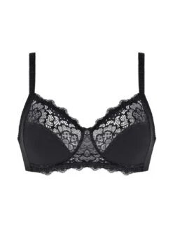 Simone Perele Caresse Soft Cup Bra - Black -Belle Lingerie Store 54988 simone perele caresse soft cup bra black 3