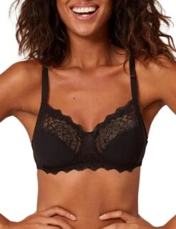 Simone Perele Caresse Soft Cup Bra - Black -Belle Lingerie Store 54988 simone perele caresse soft cup bra black 4