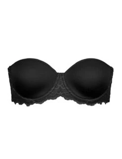 Simone Perele Caresse Strapless Bra - Black -Belle Lingerie Store 54992 simone perele caresse strapless bra black 3