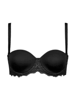 Simone Perele Caresse Strapless Bra - Black -Belle Lingerie Store 54992 simone perele caresse strapless bra black 4