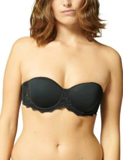 Simone Perele Caresse Strapless Bra - Black -Belle Lingerie Store 54992 simone perele caresse strapless bra black 5