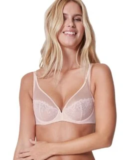 Simone Perele Delice Plunge Bra - Blush