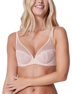 Simone Perele Delice Plunge Bra - Blush -Belle Lingerie Store 55031 simone perele delice plunge bra blush 4