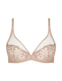 Simone Perele Delice Plunge Bra - Nude -Belle Lingerie Store 55031 simone perele delice plunge bra nude 3