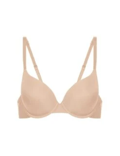 Simone Perele Essentiel Padded Plunge Bra - Peau Rosee 8 Simone Perele Essentiel Padded Plunge Bra - Peau Rosee -Belle Lingerie Store 55060 simone perele essentiel padded plunge bra peau rosee 4