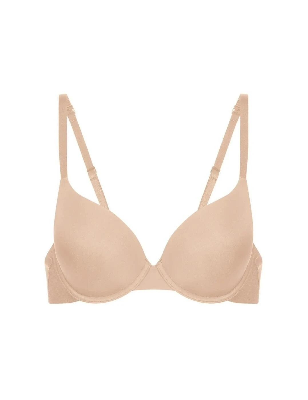 Simone Perele Essentiel Padded Plunge Bra - Peau Rosee 4 Simone Perele Essentiel Padded Plunge Bra - Peau Rosee - Image 4