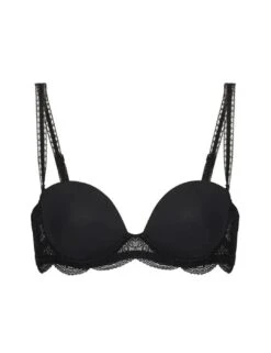 Simone Perele Karma Strapless Plunge Bra - Black -Belle Lingerie Store 55097 simone perele karma strapless plunge bra black 3