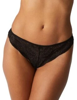 Simone Perele Karma Tanga Brief - Black -Belle Lingerie Store 55108 simone perele karma tanga brief black 4