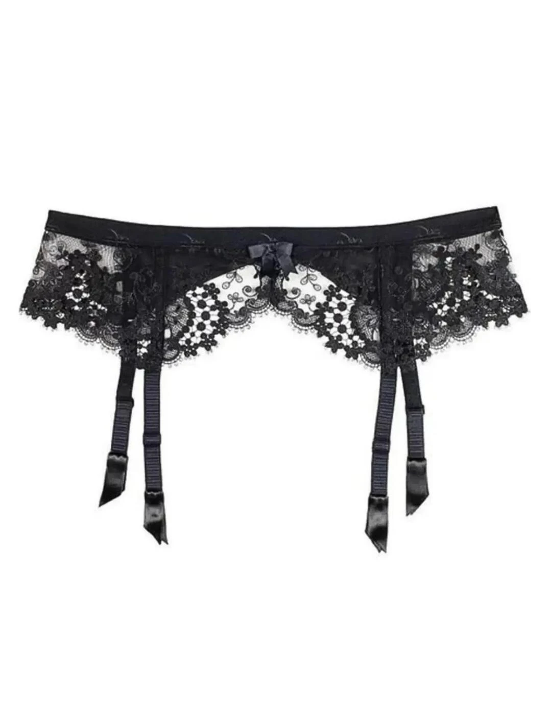 Simone Perele Wish Suspender Belt - Black 2 Simone Perele Wish Suspender Belt - Black - Image 2