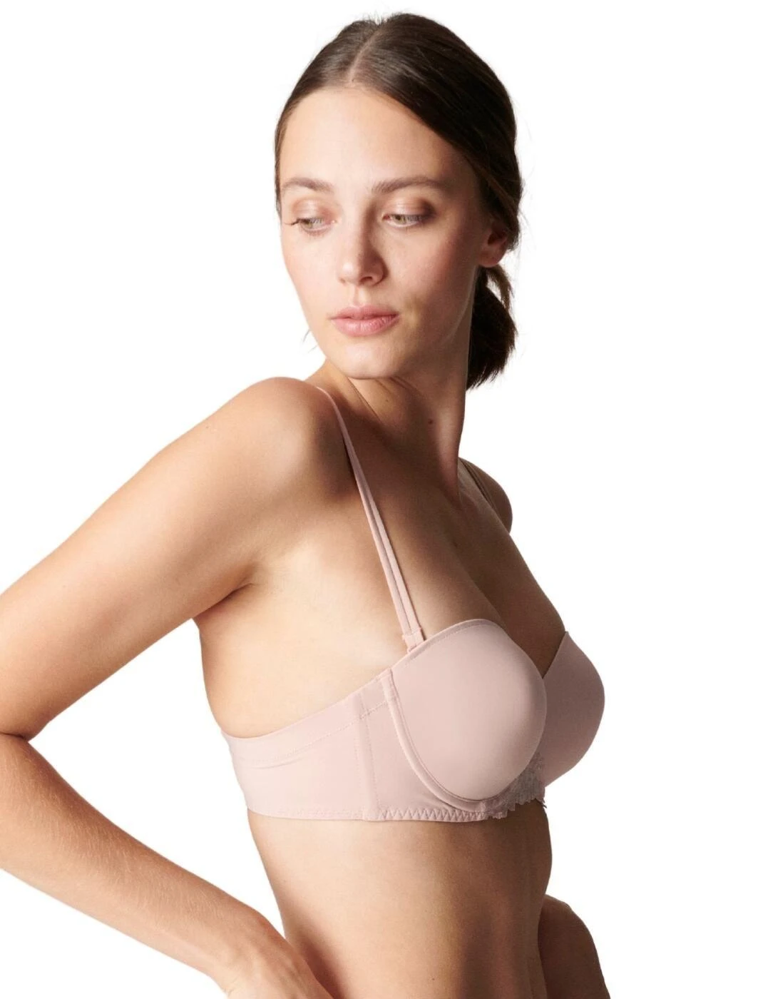 Simone Perele Delice Strapless Bra - Blush 3 Simone Perele Delice Strapless Bra - Blush - Image 3