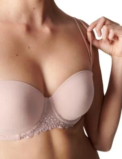 Simone Perele Delice Strapless Bra - Blush 12 Simone Perele Delice Strapless Bra - Blush -Belle Lingerie Store 55143 simone perele delice strapless bra blush 5