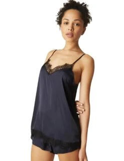 Simone Perele Satin Secrets Camisole Top - Full Moon