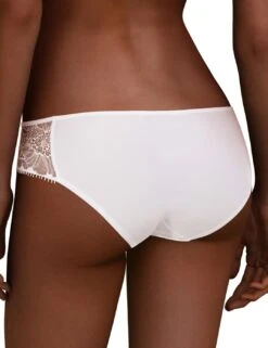 Chantelle Day To Night Brazilian Brief - White -Belle Lingerie Store 55289 chantelle day to night brazilian brief white 5