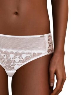 Chantelle Day To Night Brazilian Brief - White -Belle Lingerie Store 55289 chantelle day to night brazilian brief white 6