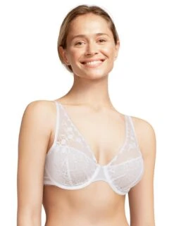 Chantelle Day To Night Plunge Spacer Bra - White