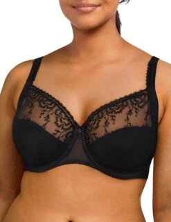 Chantelle Every Curve Full Cup Bra - Black -Belle Lingerie Store 55294 chantelle every curve full cup bra black 4