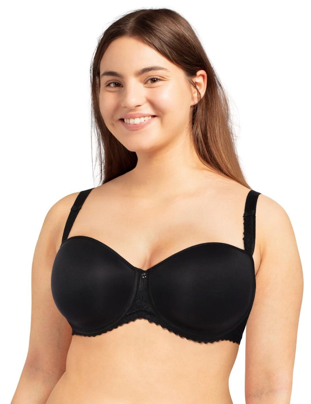 Chantelle Every Curve Half Cup Memory Foam T Shirt Bra - Black 1 Chantelle Every Curve Half Cup Memory Foam T Shirt Bra - Black