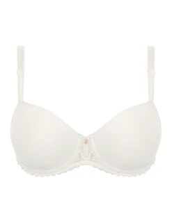 Chantelle Every Curve Half Cup Memory Foam T Shirt Bra - Milk -Belle Lingerie Store 55295 chantelle every curve half cup memory foam t shirt bra milk 3