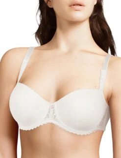 Chantelle Every Curve Half Cup Memory Foam T Shirt Bra - Milk -Belle Lingerie Store 55295 chantelle every curve half cup memory foam t shirt bra milk 4