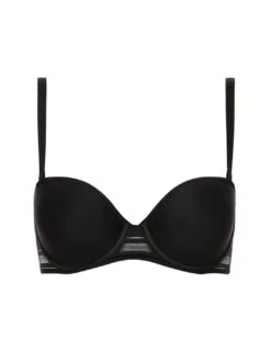 Passionata By Chantelle Rhythm Bandeau T Shirt Bra - Black -Belle Lingerie Store 55301 passionata by chantelle rhythm bandeau t shirt bra black 3