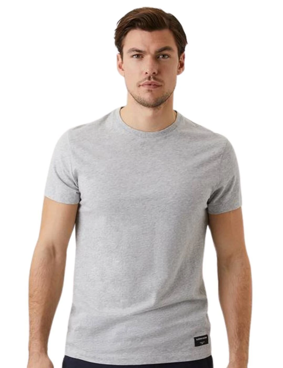 Bjorn Borg Centre T Shirt - Light Grey Melange 1 Bjorn Borg Centre T Shirt - Light Grey Melange