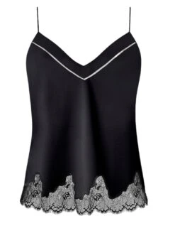 Simone Perele Nocturne Camisole Top - Black 6 Simone Perele Nocturne Camisole Top - Black -Belle Lingerie Store 55485 simone perele nocturne camisole top black 3
