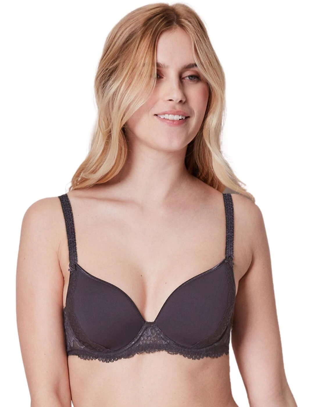 Simone Perele Promesse 3D Spacer T Shirt Bra - Grey 1 Simone Perele Promesse 3D Spacer T Shirt Bra - Grey