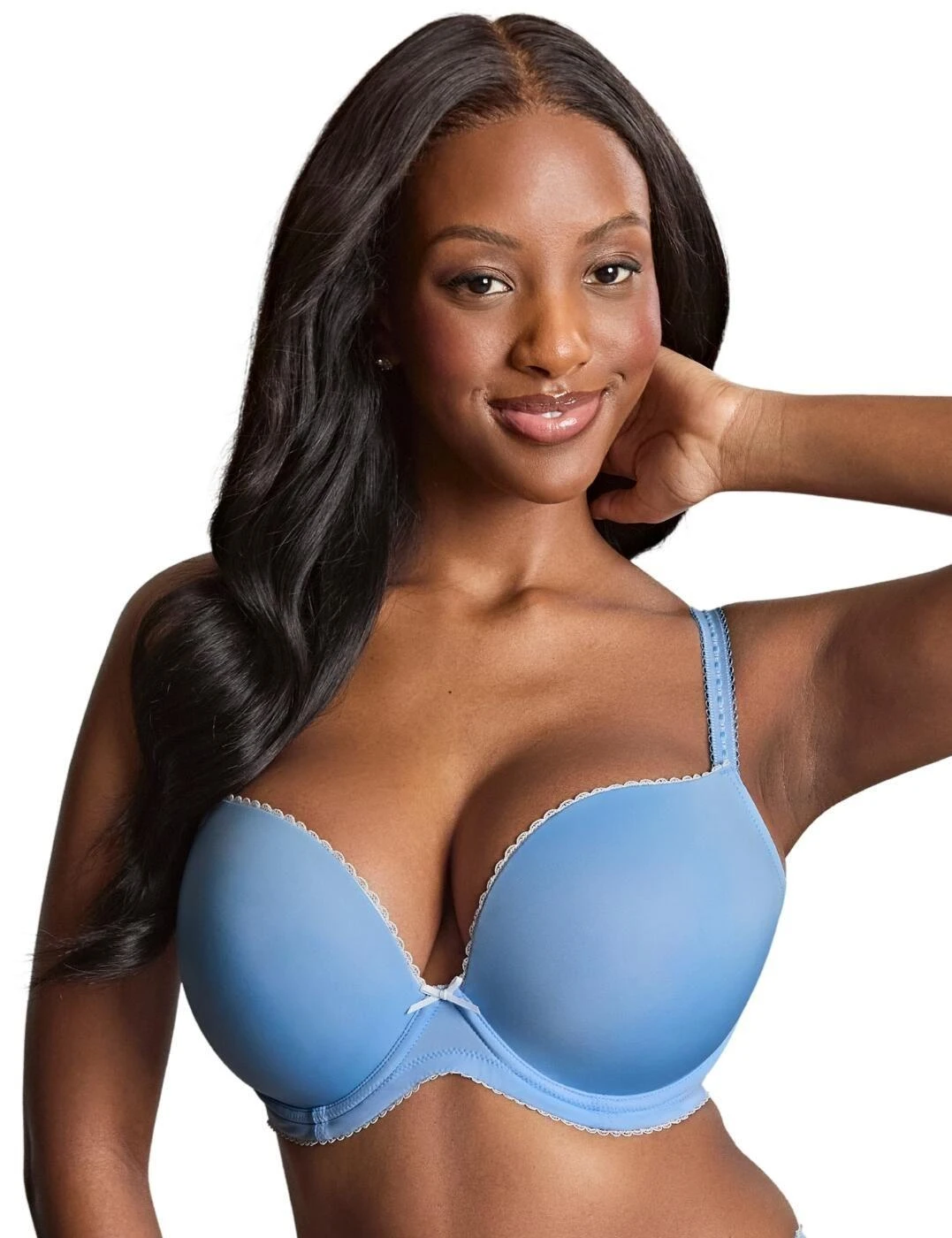 Cleo By Panache Faith Moulded Plunge Bra - Bluebell 1 Cleo By Panache Faith Moulded Plunge Bra - Bluebell
