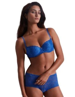 Aubade Rosessence Comfort Moulded Half Cup Bra - Magic Blue -Belle Lingerie Store 56289 aubade rosessence comfort moulded half cup bra magic blue 8