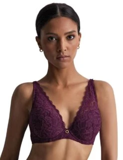 Aubade Rosessence Padded Plunge Bra - Berry