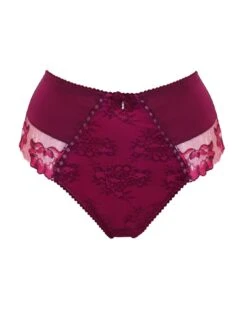 Pour Moi Sofia Lace Embroidered Deep Brief - Berry/Pink 9 Pour Moi Sofia Lace Embroidered Deep Brief - Berry/Pink -Belle Lingerie Store 56293 pour moi sofia lace embroidered deep brief berrypink 3