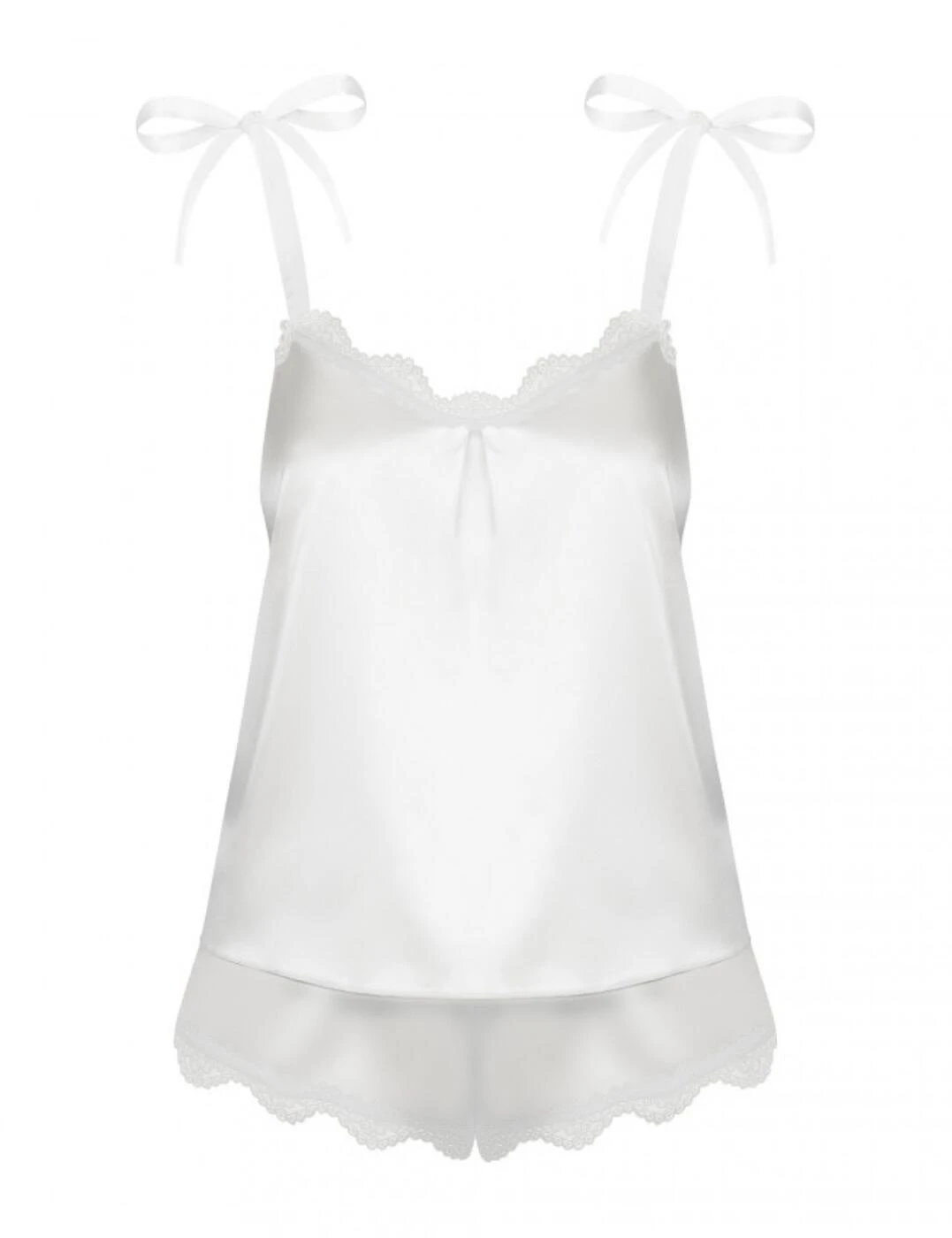 Obsessive Prima Neve Camisole Top And Brief Set - White 3 Obsessive Prima Neve Camisole Top And Brief Set - White - Image 3