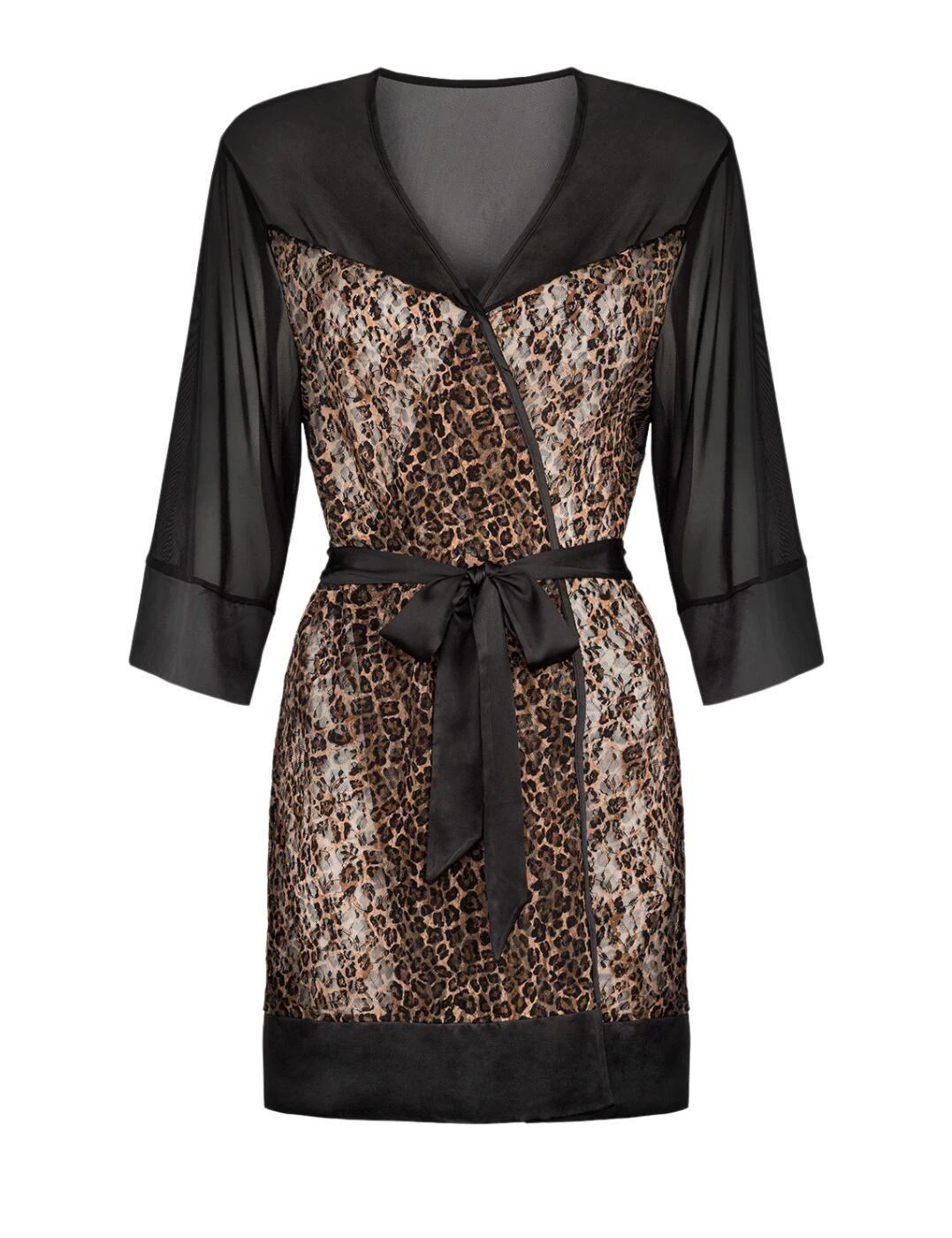 Obsessive Allunes Peignoir Robe - Black 5 Obsessive Allunes Peignoir Robe - Black - Image 5