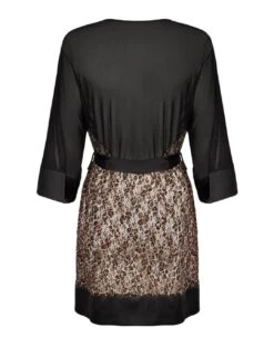 Obsessive Allunes Peignoir Robe - Black 11 Obsessive Allunes Peignoir Robe - Black -Belle Lingerie Store 56765 obsessive allunes peignoir robe black 6