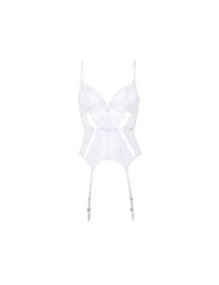 Bluebella Marseille Wired Basque - White -Belle Lingerie Store 56863 bluebella marseille wired basque white 4
