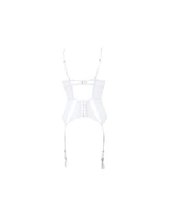 Bluebella Marseille Wired Basque - White -Belle Lingerie Store 56863 bluebella marseille wired basque white 5