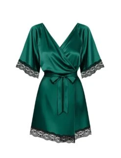 Obsessive Sensuelia Robe - Green 7 Obsessive Sensuelia Robe - Green -Belle Lingerie Store 56922 obsessive sensuelia robe green 4