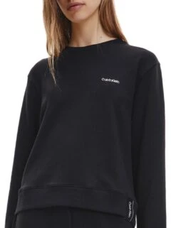 Calvin Klein Modern Cotton Sweatshirt - Black 11 Calvin Klein Modern Cotton Sweatshirt - Black -Belle Lingerie Store 56935 calvin klein modern cotton sweatshirt black 5