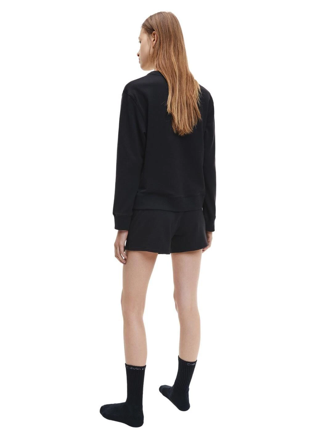 Calvin Klein Modern Cotton Sweatshirt - Black 7 Calvin Klein Modern Cotton Sweatshirt - Black - Image 7