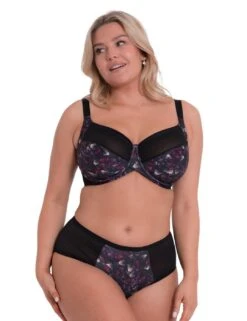 Curvy Kate WonderFully Shorty Brief - Black Floral 9 Curvy Kate WonderFully Shorty Brief - Black Floral -Belle Lingerie Store 56984 curvy kate wonderfully shorty brief black floral 4