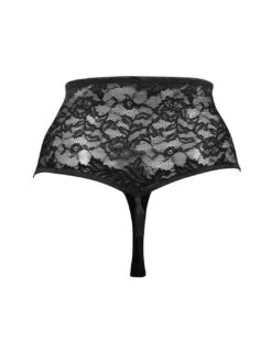 Pour Moi For Your Eyes Only High Waist Crotchless Thong - Black 10 Pour Moi For Your Eyes Only High Waist Crotchless Thong - Black -Belle Lingerie Store 57051 pour moi for your eyes only high waist crotchless thong black 4