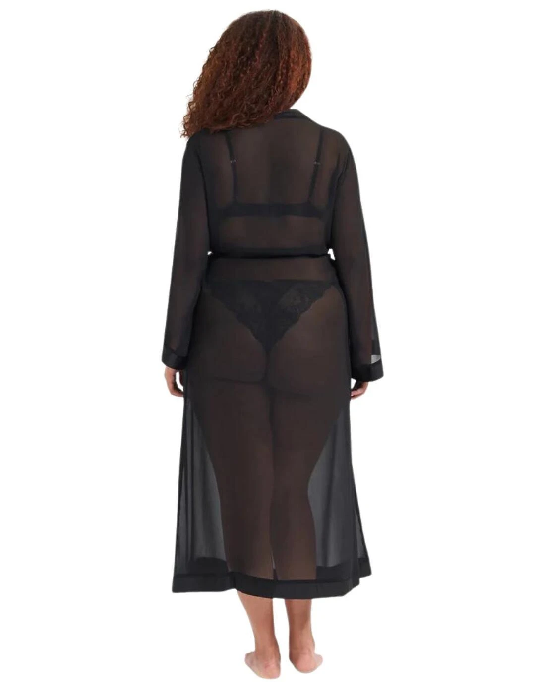 Bluebella Marcella Long Kimono - Black 2 Bluebella Marcella Long Kimono - Black - Image 2