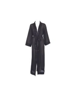 Bluebella Marcella Long Kimono - Black 9 Bluebella Marcella Long Kimono - Black -Belle Lingerie Store 57356 bluebella marcella long kimono black 4