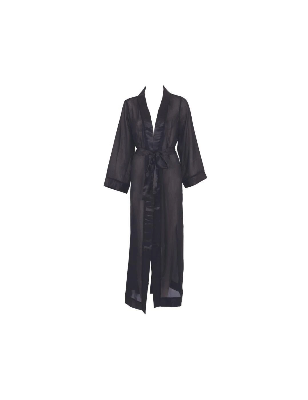 Bluebella Marcella Long Kimono - Black 4 Bluebella Marcella Long Kimono - Black - Image 4